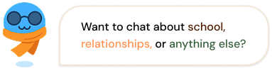 Soli character with chat bubble